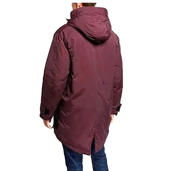 WeSC All Weather Parka Burgundy Heavy Winter Coat Men's XL Women's XXL